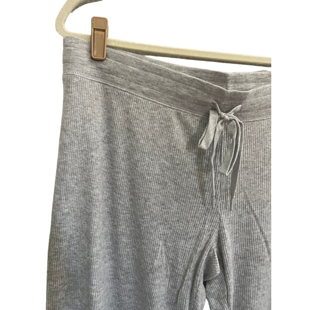 NWT PJ Salvage Large Ribbed Heather Gray Thermal Knit Lounge Pajama Pants #1608 - Picture 3 of 11